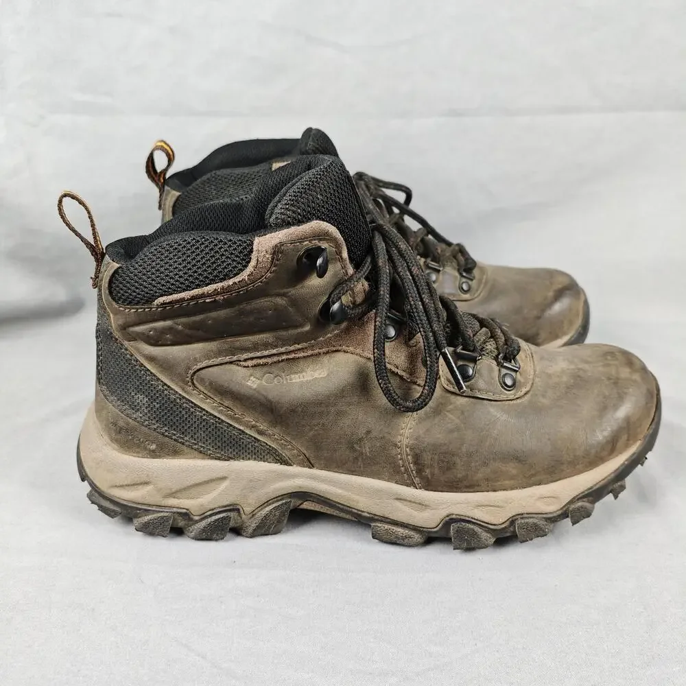 Columbia Boots Mens Size 7.5 Brown Leather Waterproof Hiking Chukka BM3970-231